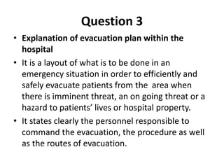 EVACUATION PLAN.pptx | First Aid | Injuries