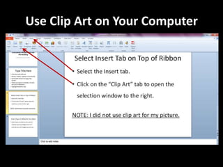 Use Clip Art on Your Computer
 