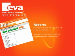 EVA - Event Virtual Assistant | PPTX