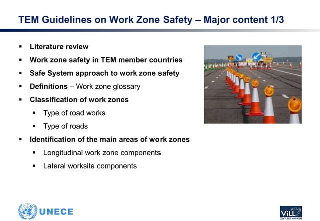 Work Zone Components TEM Guidelines on Workzone Safety Vegsikringskonferansen 23 | PPT