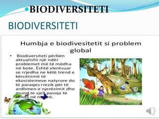 BIODIVERSITETI
BIODIVERSITETI
 