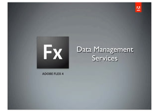 Data Management
                   Services
ADOBE FLEX 4
 