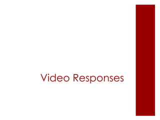 Video Responses
 