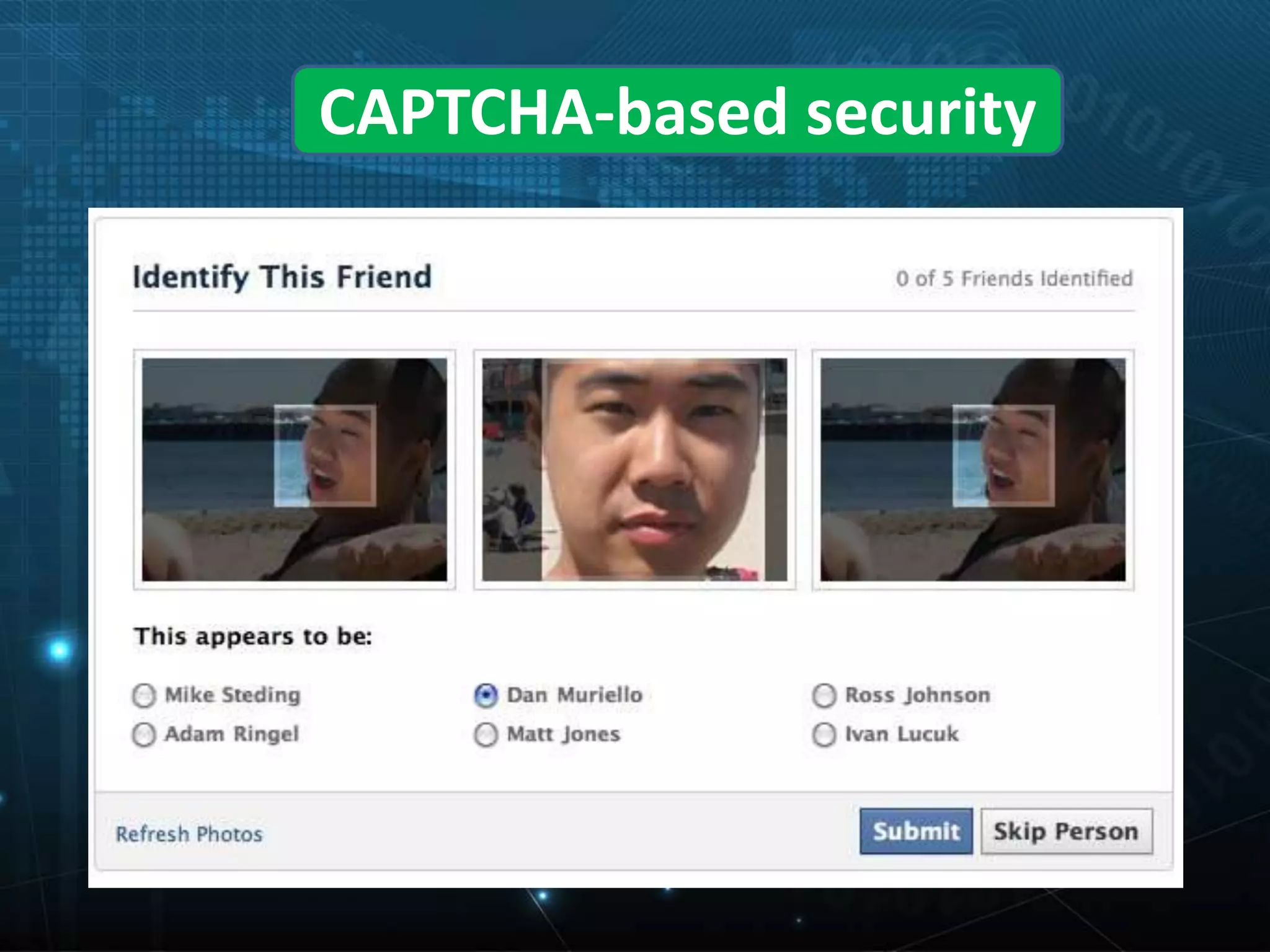 CAPTCHA-based security
 