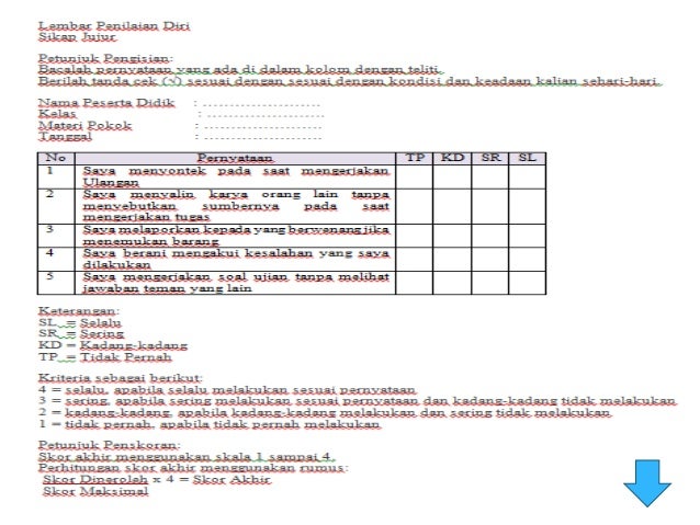  teknik  dan Instrumen  Penilaian  NON TES