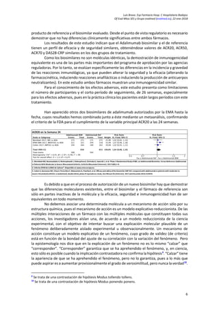 Luis Bravo. Esp Farmacia Hosp. C Hospitalario Badajoz
Of Eval Mtos SES y Grupo evalmed (evalmed.es), 22-ene-2018
6
product...