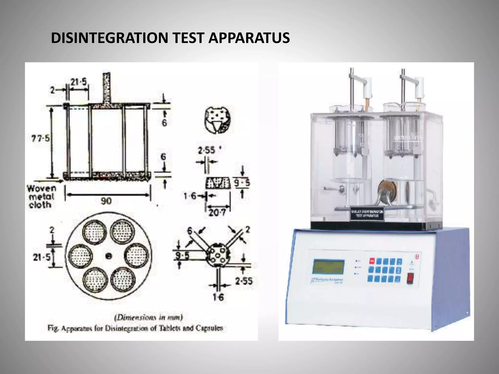 DISINTEGRATION TEST APPARATUS
 