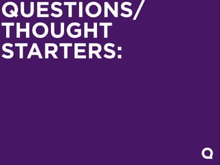 QUESTIONS/
THOUGHT
STARTERS:
 
