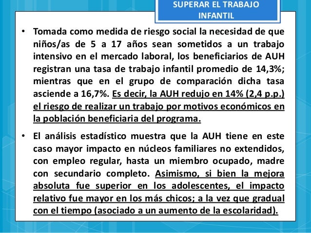 Evaluación de Asignación Universal por Hijo