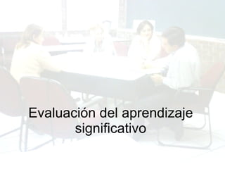 Evaluación del aprendizaje significativo Dr. Martín López Calva / febrero 08 