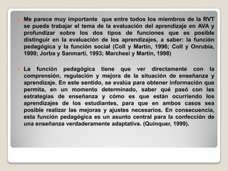 EvaluacióN En Ambientes Virtuales De Aprendizaje