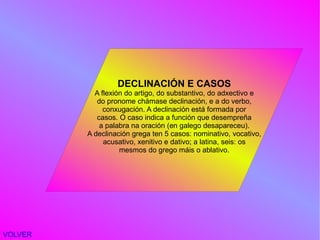 O grego moderno:  É o resultado da evolución 