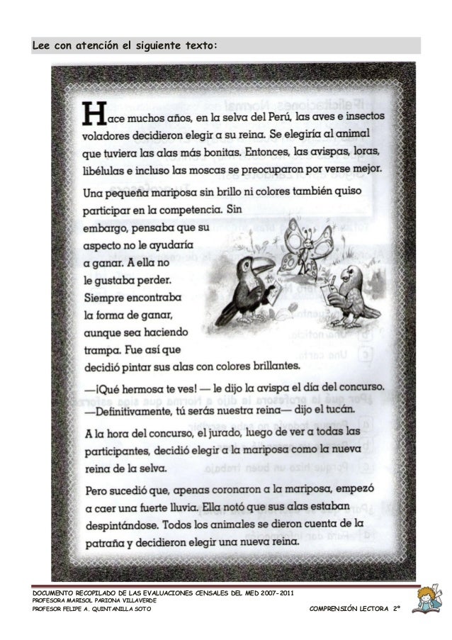 Evaluación censal com.- 2º graddo