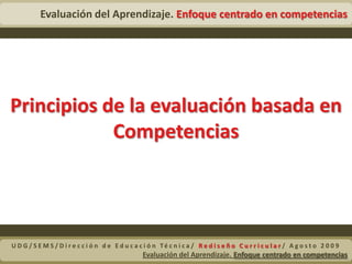 	Actores de la evaluación. ¿Quién evalúa?