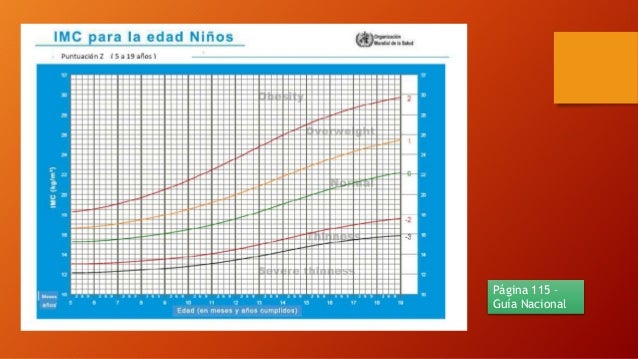 Evaluación del crecimiento y estado nutricional – 5 a 19 años