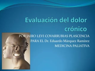 POR JAIRO LEVI COVARRUBIAS PLASCENCIA
      PARA EL Dr. Eduardo Márquez Ramírez
                    MEDICINA PALIATIVA
 