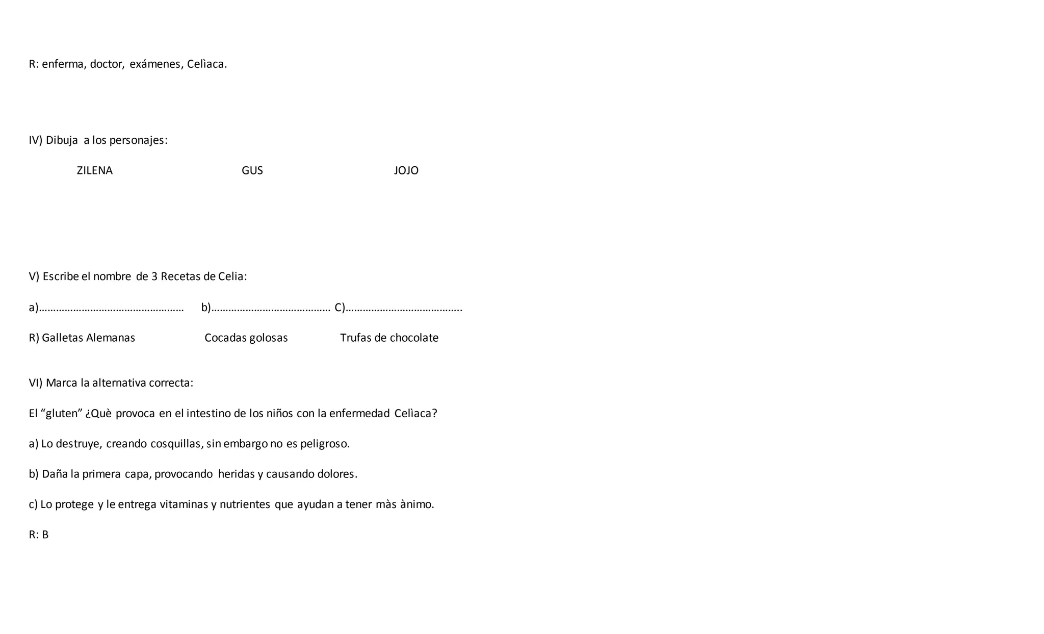 Evaluaciòn de lectura personal Celia y la fiesta de las galletas PPT