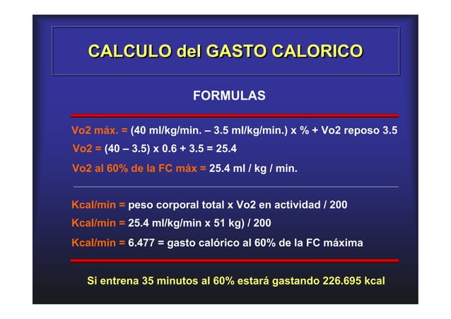 Evaluaci n Del Gasto Cal rico