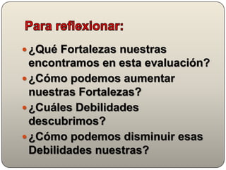 Evaluación del PPD