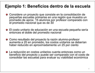 Evaluación económica de proyectos de educación | PDF