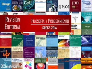 REVISIÓN
EDITORIAL
FILOSOFÍA Y PROCEDIMIENTO
CRECS 2014
EC3metrics
 