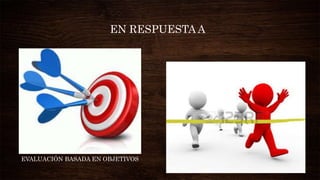 EN RESPUESTA A
EVALUACIÓN BASADA EN OBJETIVOS
 