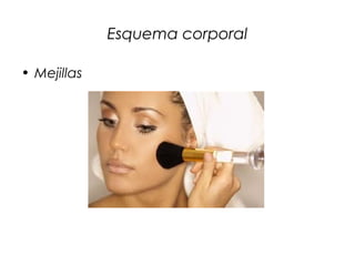 Esquema corporal
• Mejillas