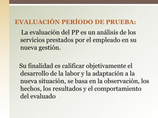 EvaluacióN Periodo De Prueba | PPTX