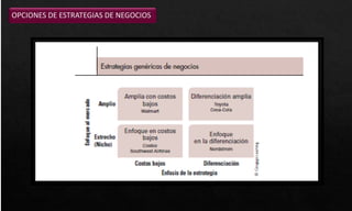 OPCIONES DE ESTRATEGIAS DE NEGOCIOS
 