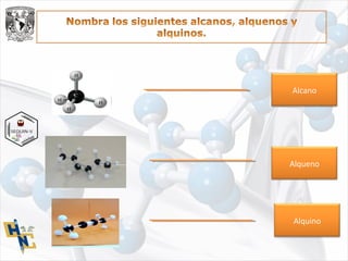 Alcano
Alqueno
Alquino