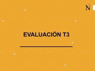 EVALUACIÓN T3
 