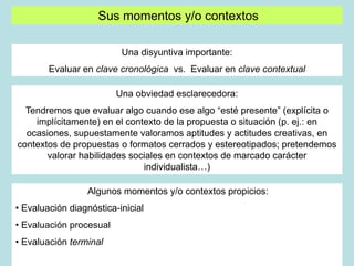 Evaluación y competencias básicas