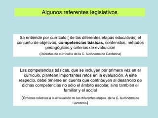 Evaluación y competencias básicas