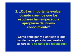 Evaluar para aprender