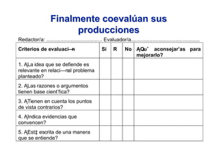 Evaluar para aprender