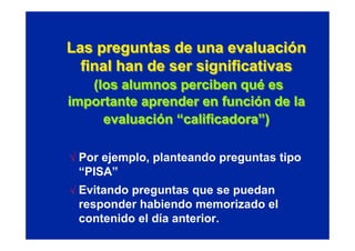 Evaluar para aprender