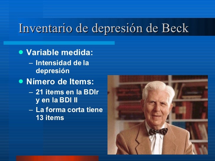 Evaluacion Conductual Y Social, Inventario De DepresióN De Beck