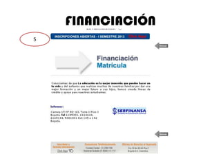 FINANCIACIÓN
5
 
