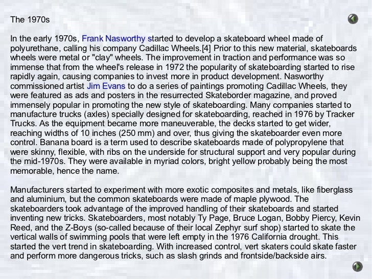 skateboard essay