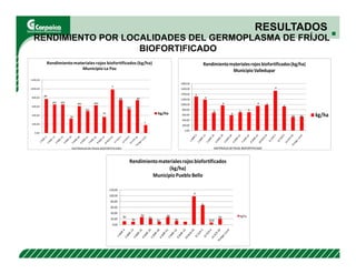 Evaluación agronómica y sensorial de fríjol mejorado nutricionalmente en el Cesar