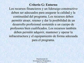G.1  ESCALAFÓN DOCENTEG.2  PLANIFICACIÓNG.3. DOCENTES ESCALAFONADOSG.4 REMUNERACIÓN DOCENTEG.4.1  REMUNERACIÓN TIEMPO COMPLETOG.4.2 REMUNERACIÓN TIEMPO PARCIALDepartamento de Investigación, Postgrados y Autoevaluación