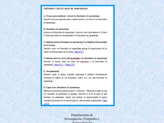 Departamento de Investigación, Postgrados y Autoevaluación