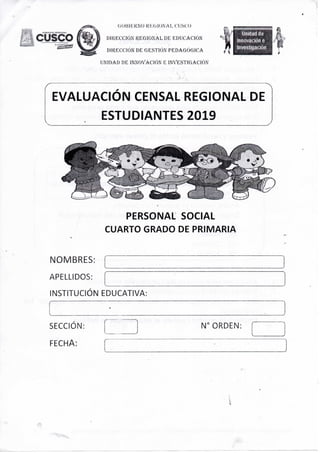 Evaluacion cesal regional de estudiantes 2019 (personal social)
