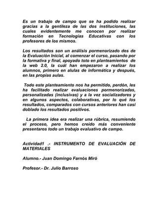 Evaluacion De Ciclo Formativo