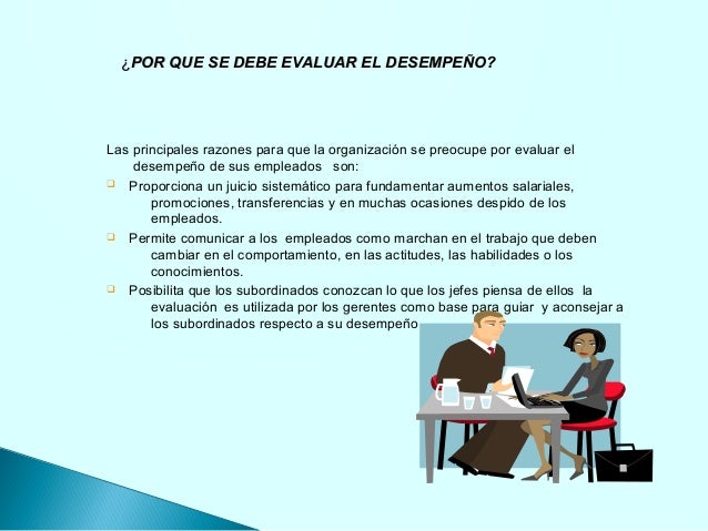 Evaluacion de desempeño del personal