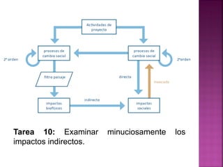 Tarea 10: Examinar minuciosamente los
impactos indirectos.
 