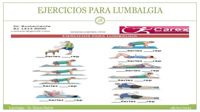 Lumbalgia en la Consulta Externa