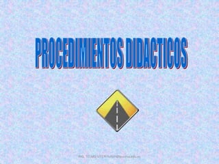 ING. TELMO VITERI tviteri@pucesa.edu.ec
 