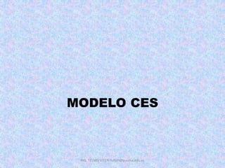 MODELO CES
ING. TELMO VITERI tviteri@pucesa.edu.ec
 