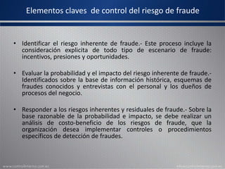EVALUACION DEL RIESGO DE FRAUDE | PPTX